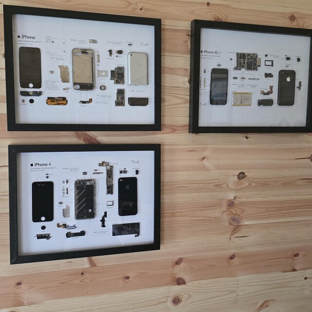 Customer photo of a framed tech product on a wall.